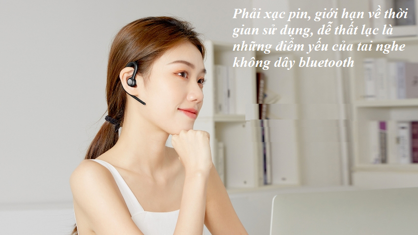 tai nghe không dây dễ thất lạc, hạn chế về thời gian sử dụng