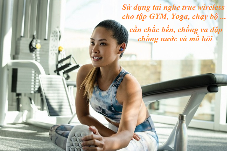 nếu mua tai nghe true wireless cho mục đích thể thao hãy chú ý tới pin, chống nước